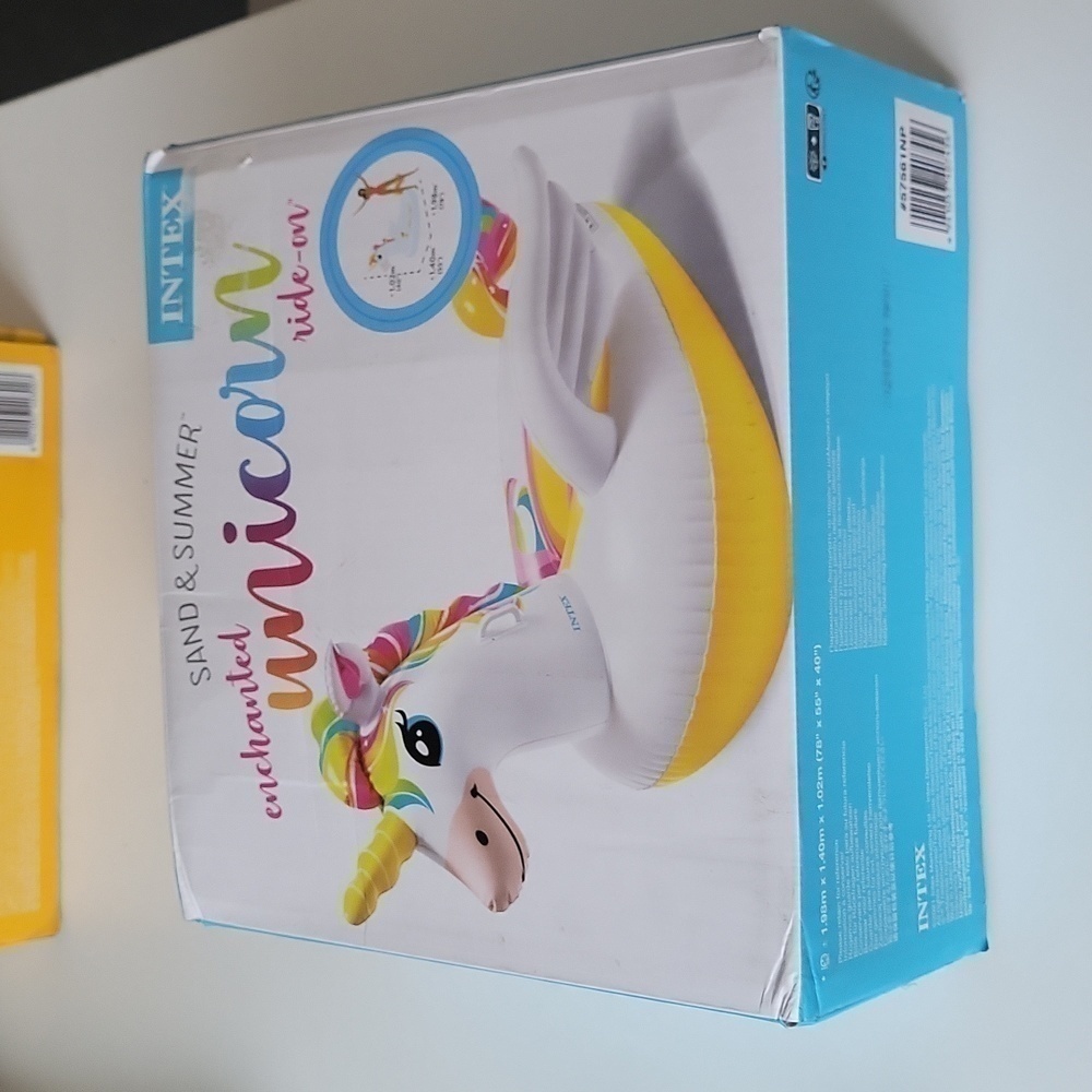 New intex Sand and summer  enchanted unicorn 🦄 ride on